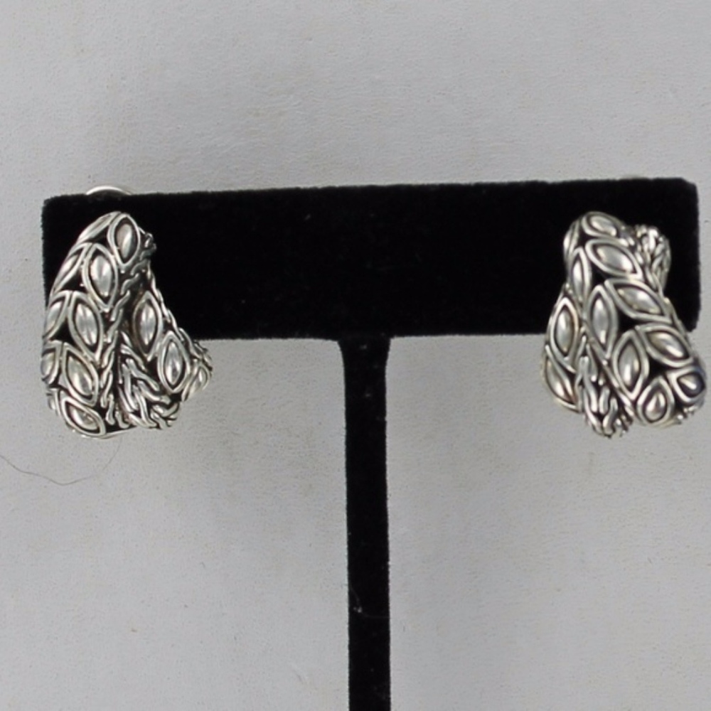 John Hardy Half Hoop Earrings
